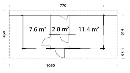 Cecilia 21,8 m2 Slide Plus