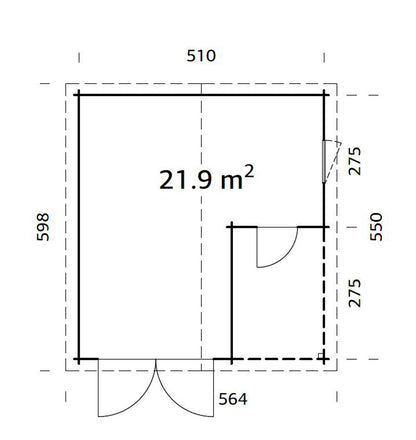 Garage Roger 21,9+5,2 m2